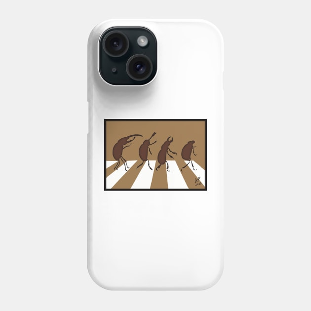 The Beetles - Minimalistic Paper Craft Digital Art Phone Case by JP