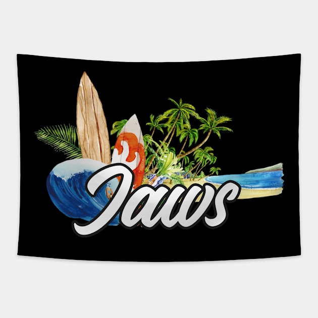 Jaws surf. Surfing the waves of Jaws . Perfect present for mother dad friend him or her Tapestry by SerenityByAlex