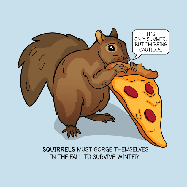 Pizza Squirrel by Zoodraws by Zoodraws