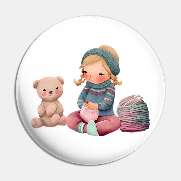 Cute Knits Pin by Maison de Kitsch