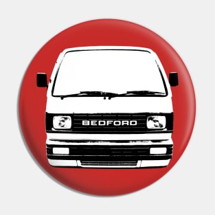 Bedford Rascal 1980s classic microvan monoblock black and white Pin