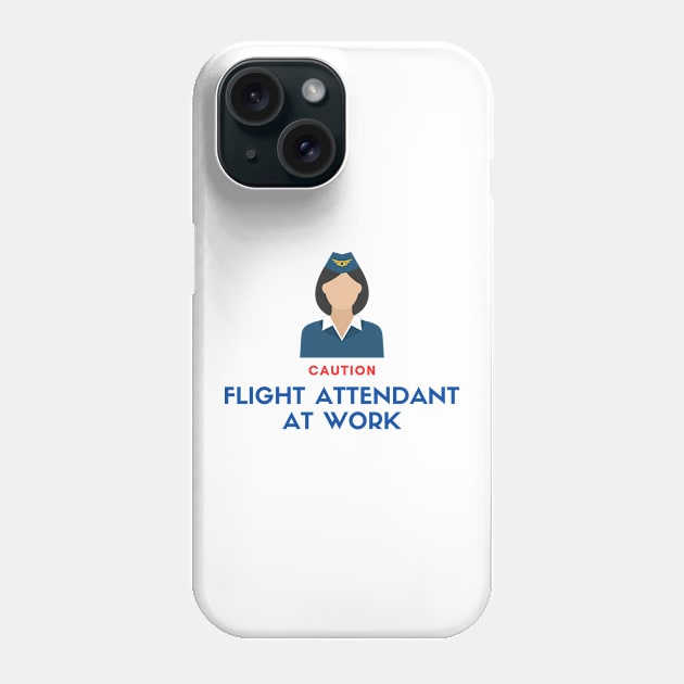 Flight Attentant at Work Phone Case by Jetmike