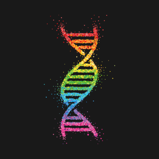 LGBTQ Community Rainbow Gay Pride DNA Strang T-Shirt