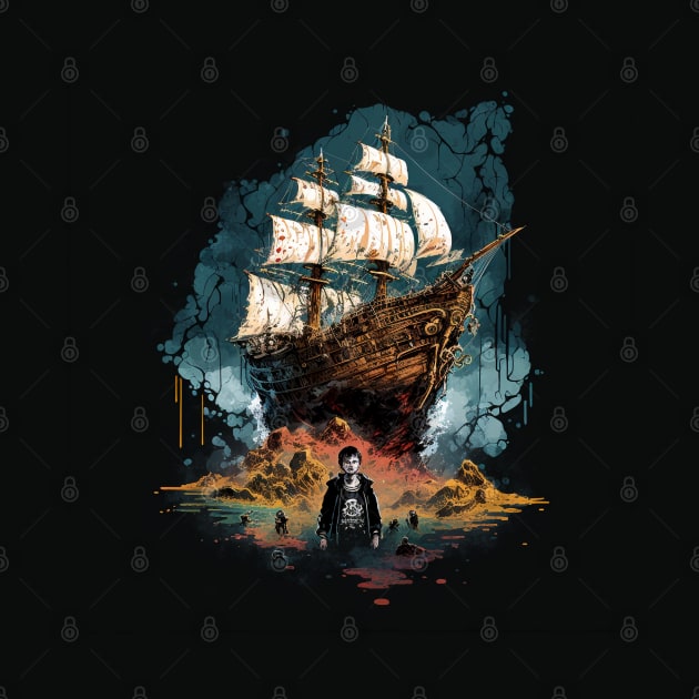 Pirate Ship - the goonies by Buff Geeks Art