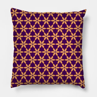 Orange flower pattern, version 24 Pillow