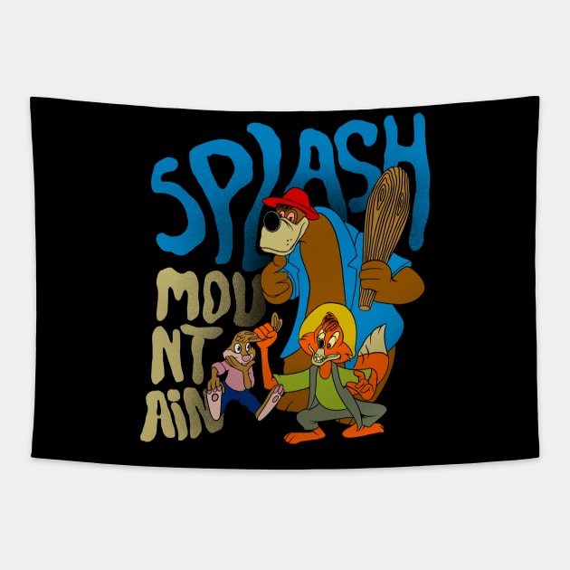 splash mountai Tapestry by terror machine std