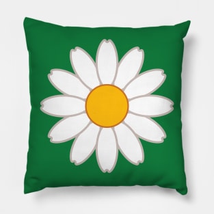 Daisy | Yellow White | Green Pillow