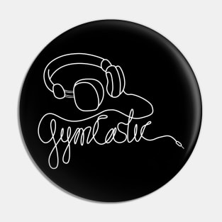 GymCastic Headphones (Dark) Pin