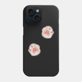 Pink Fluffy Cat Cute Paws Phone Case
