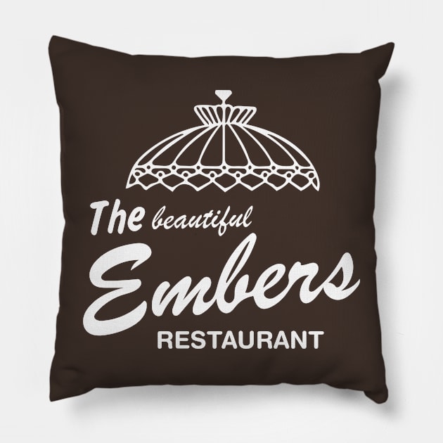 Double-Sided The Embers, Ocean City, MD Pillow by Tee Arcade