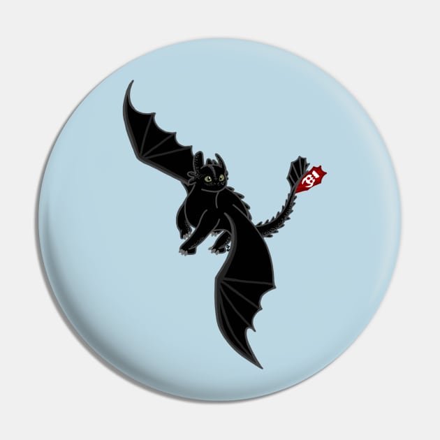 Toothless Pin by cenglishdesigns
