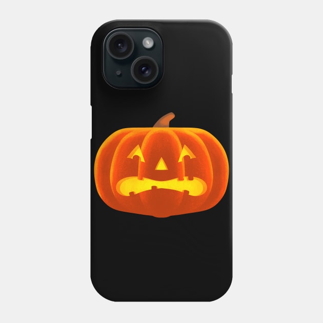 Spooked Pumpkin Phone Case by tommartinart