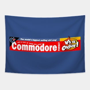 Commodore Format Retro Computer Gaming Tapestry