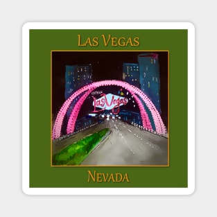 Las Vegas Neon Sign Magnet