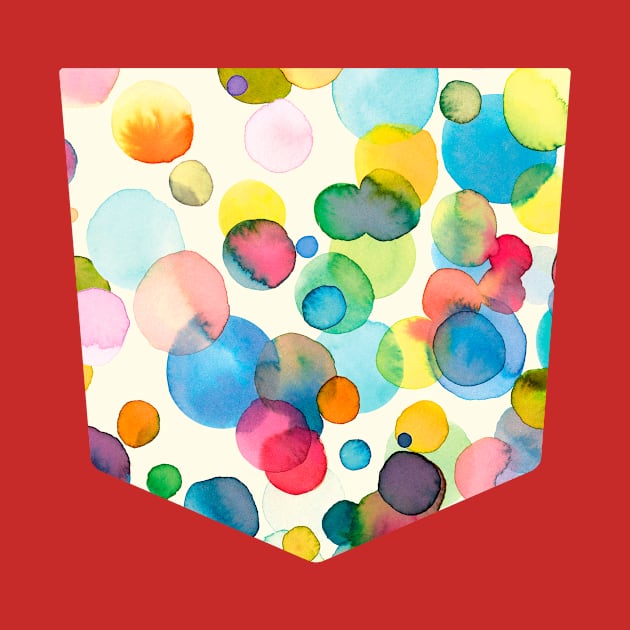 Pocket- watercolor dots by ninoladesign