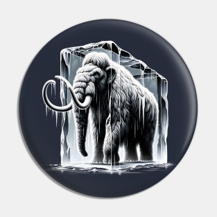 Prehistoric Freeze - Woolly Mammoth Ice Block Pin