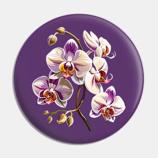 Elegant orchid design Pin