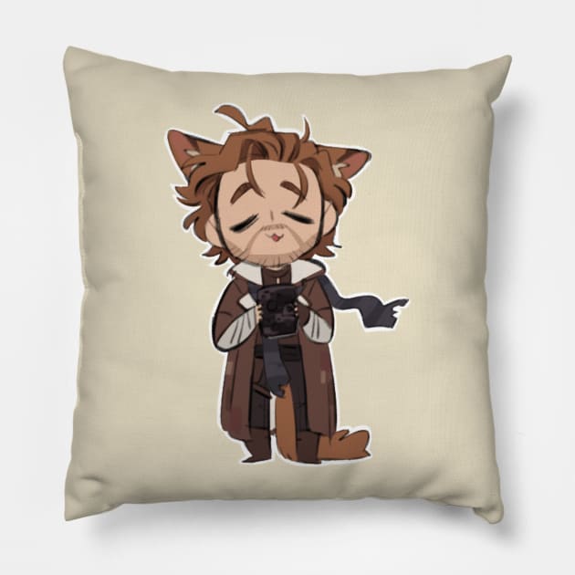 Cat Wizard Pillow by eenocs