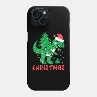 Tree Rex T-Rex Santa Claus Christmas Tree Xmas Gift Phone Case