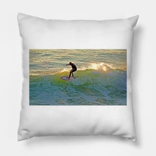 ericeira surfing Pillow