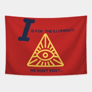 I IS FOR ILLUMINATI Tapestry