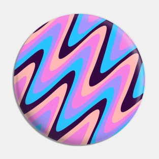 Wavy Retro Abstract Pin