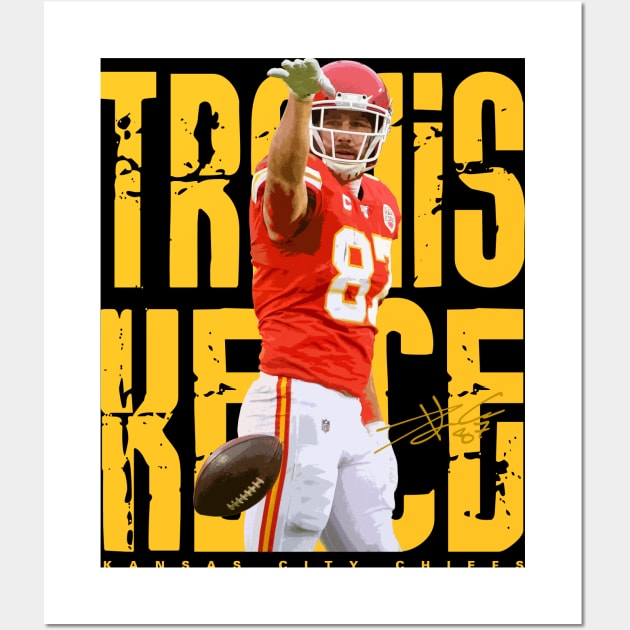 Great Travis Kelce Kansas City Chiefs Art Print New & Rare 