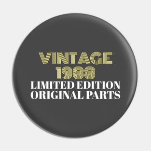 Vintage 1988 Limited Edition Original Parts Pin