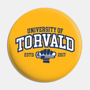 Torvald (dark) Paladins Champion Logo Pin