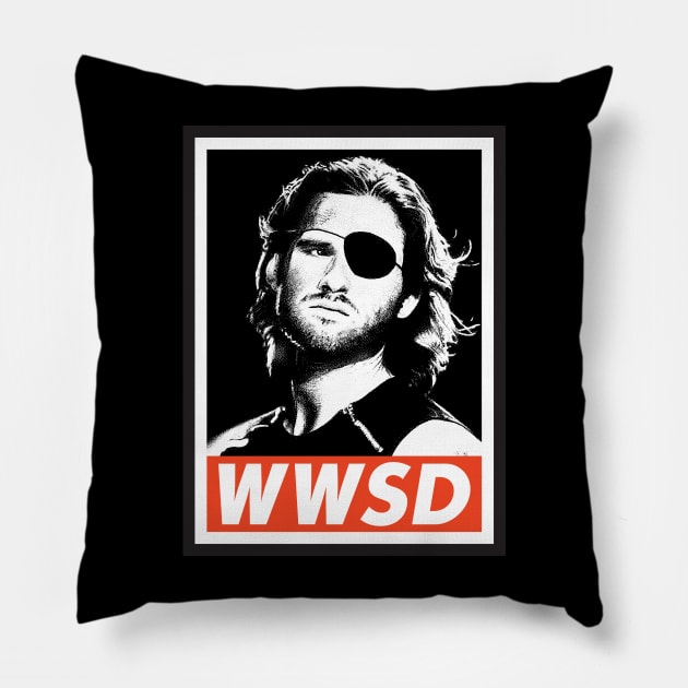What Would Snake Do? Pillow by TeeLabs