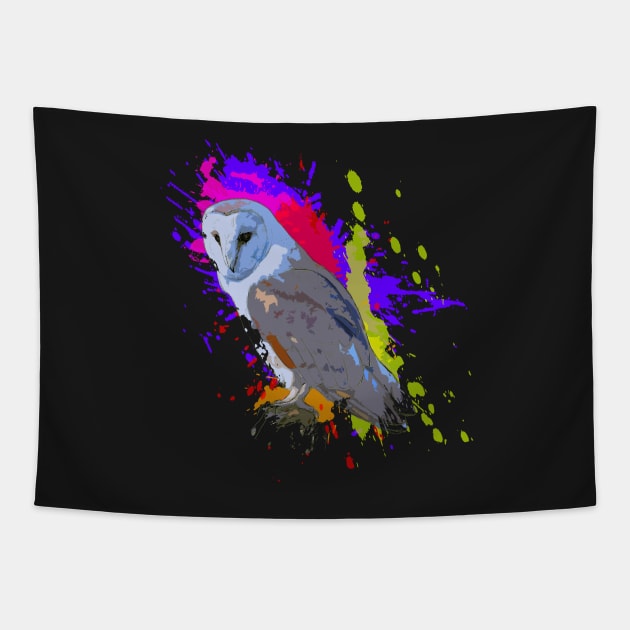 Explosive Owl Tapestry by jdm1981