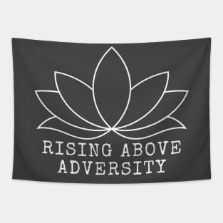 Rising Above Adversity - White Ink Print Tapestry