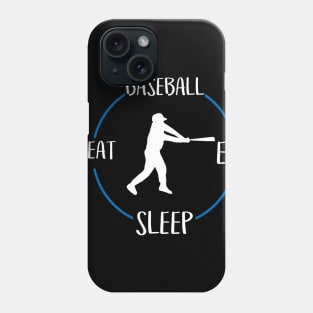 Baseball Eat Sleep Repeat Gift For Baseball Players Phone Case