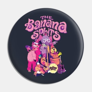 The Banana Splits // Vintage 70s Rock Band Fan Art Pin