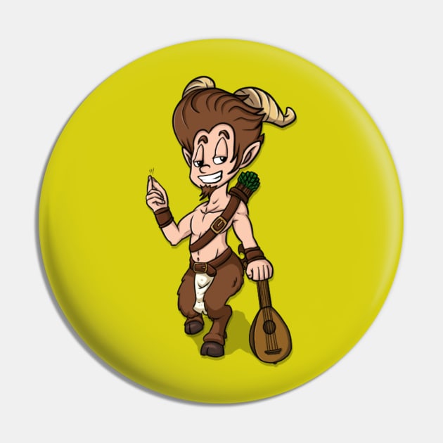 Satyr Cartoon Pin by LoonieCoon