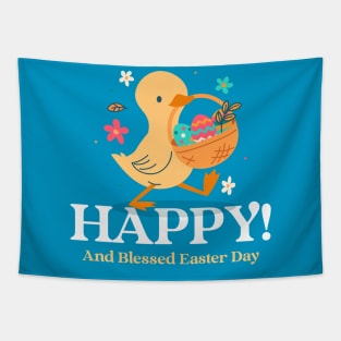 Happy and blessed Easter Day Tapestry