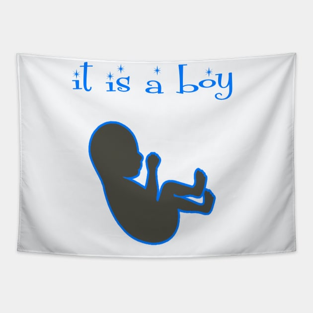 baby boy Tapestry by focusLBdesigns