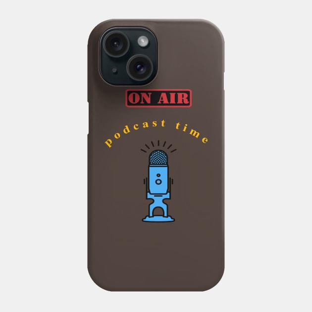 podcast time Phone Case by alvian