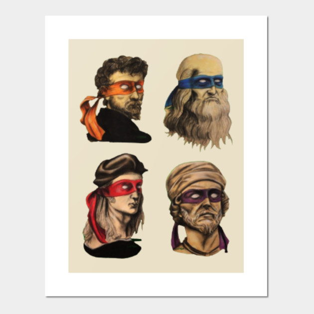 Renaissance Mutant Ninja Artists Ninja Turtles Posters And Art