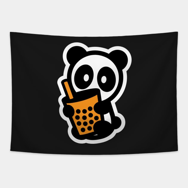 Boba Tea Panda Tapestry by Bambu