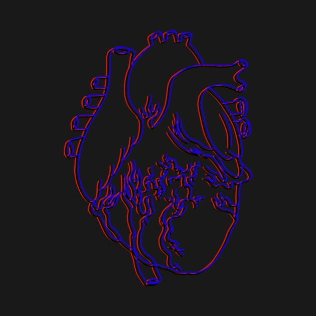 3D heart by xmikethepersonx