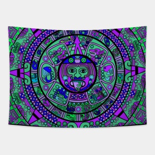 Psychedelic Mayan Calendar Tapestry