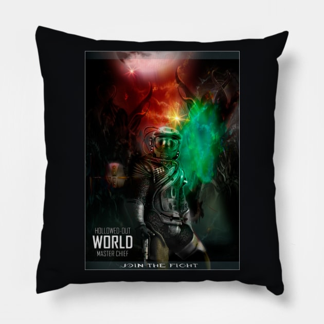 Master Chief Hollowed Out World Pillow by hardtbonez