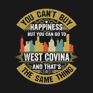 West Covina City California State USA Flag Native American T-Shirt