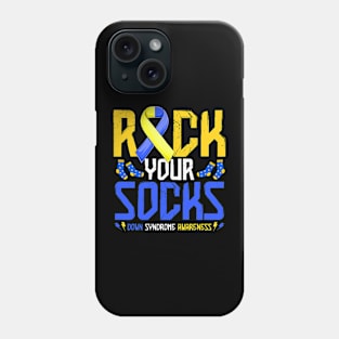 Down Syndrome Awareness Rock Your Socks T21 Phone Case