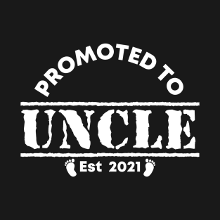 Vintage Promoted to uncle 2021 new uncle gift T-Shirt