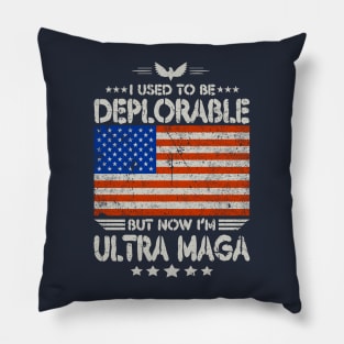 Ultra-Maga Flag Pillow