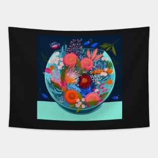 Terrarium flowers Tapestry