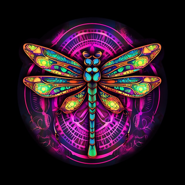 Neon Dragonfly by DavidLoblaw