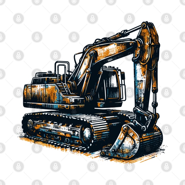 Excavator by Vehicles-Art